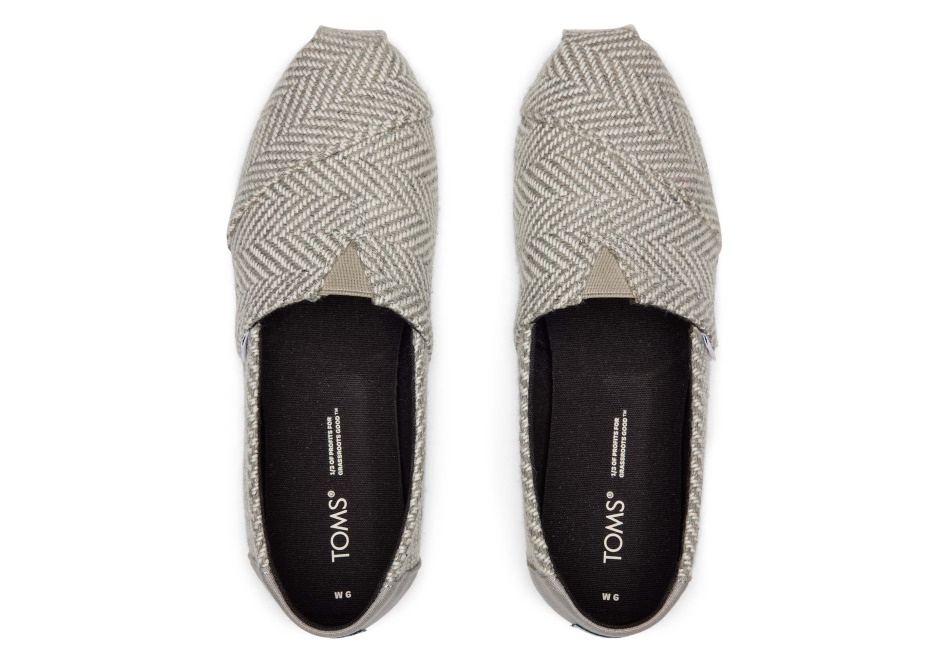 Toms Herringbone Alpargata Drizzle Grey