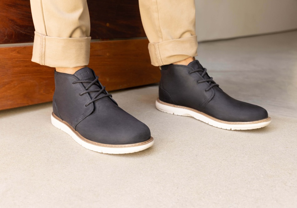 Toms Navi Boot Water Resistant Black