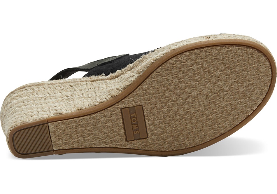 Toms Monica Wedge Heel Black