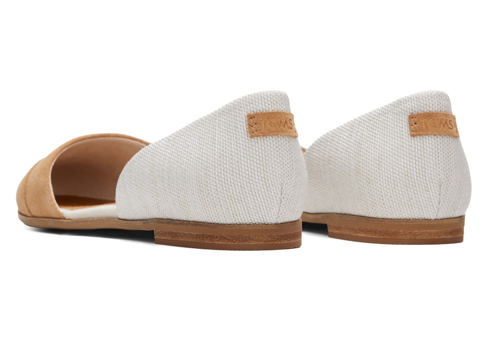 Toms Jutti D'Orsay Flat Natural Brown