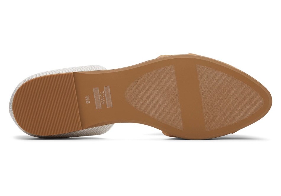 Toms Jutti D'Orsay Flat Natural Brown