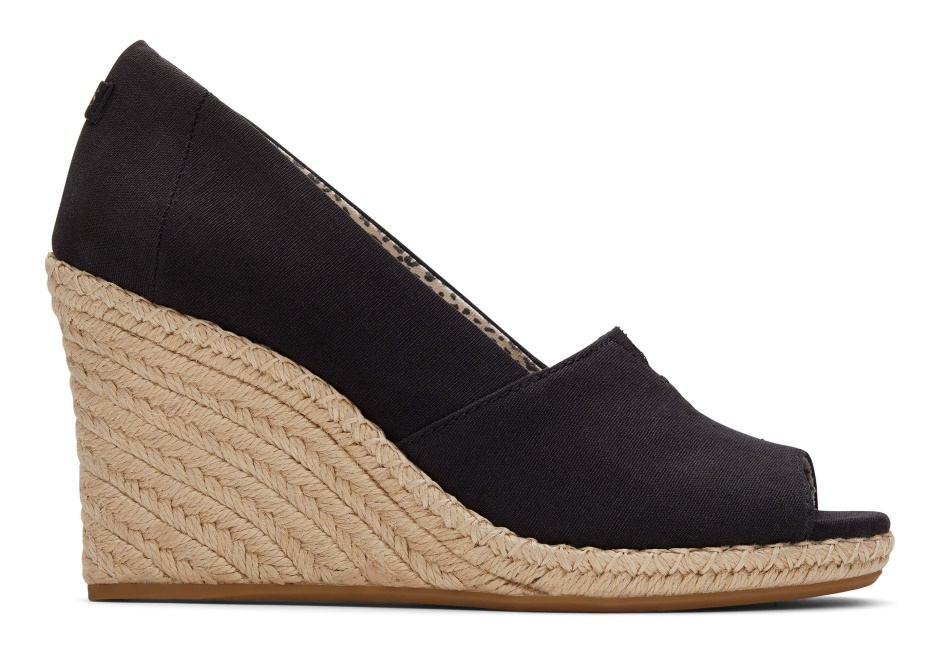 Toms Michelle Wedge Heel Black