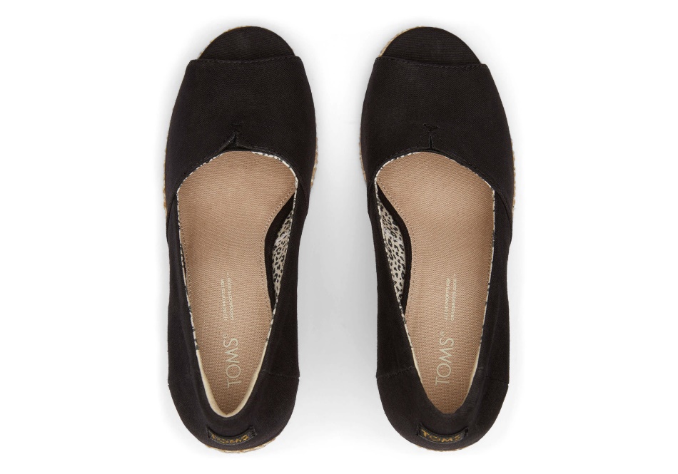 Toms Michelle Wedge Heel Black