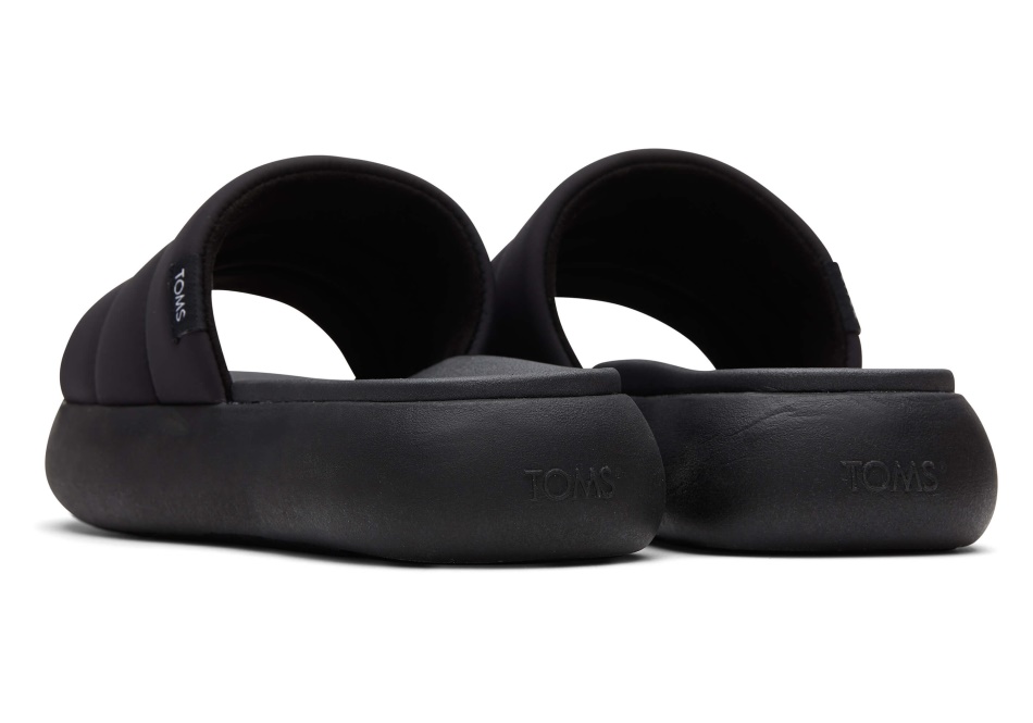 Toms Mallow Slide Repreve Black-Black