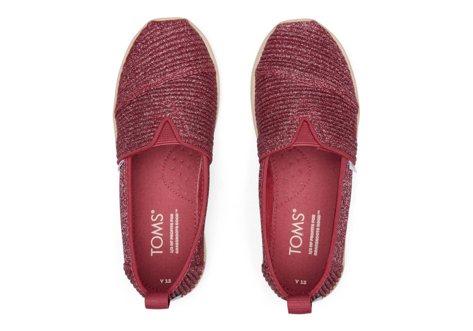 Toms Youth Alpargata Glimmer Dark Rose
