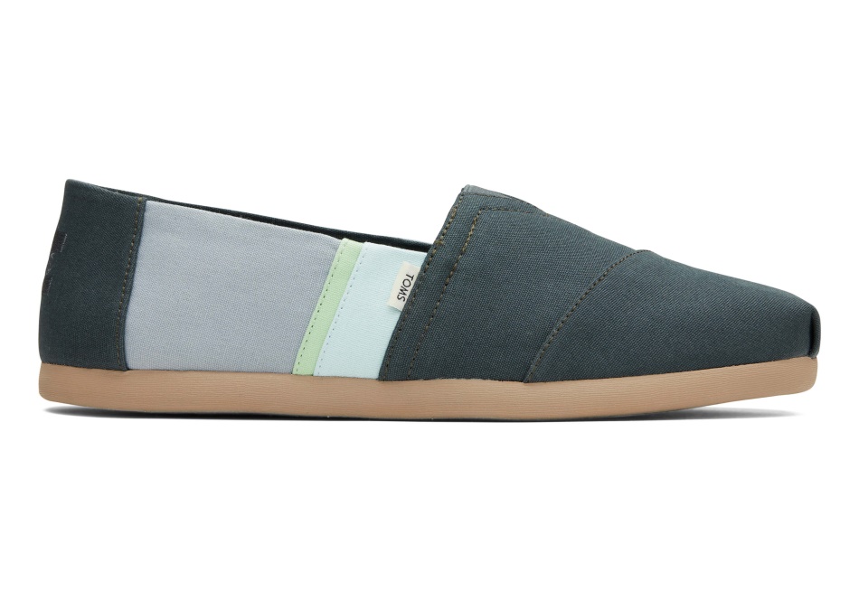 Toms Colourblock Alpargata Forest Green