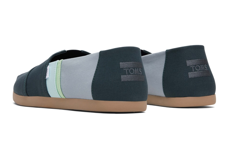 Toms Colourblock Alpargata Forest Green