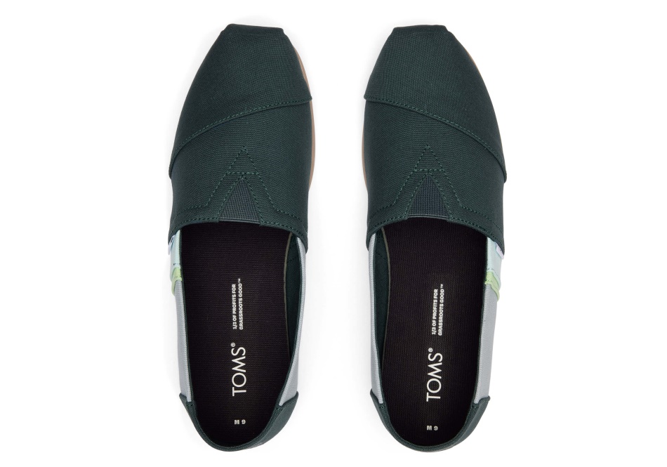 Toms Colourblock Alpargata Forest Green