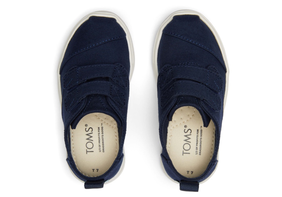 Toms Tiny Cordones Sneaker Navy