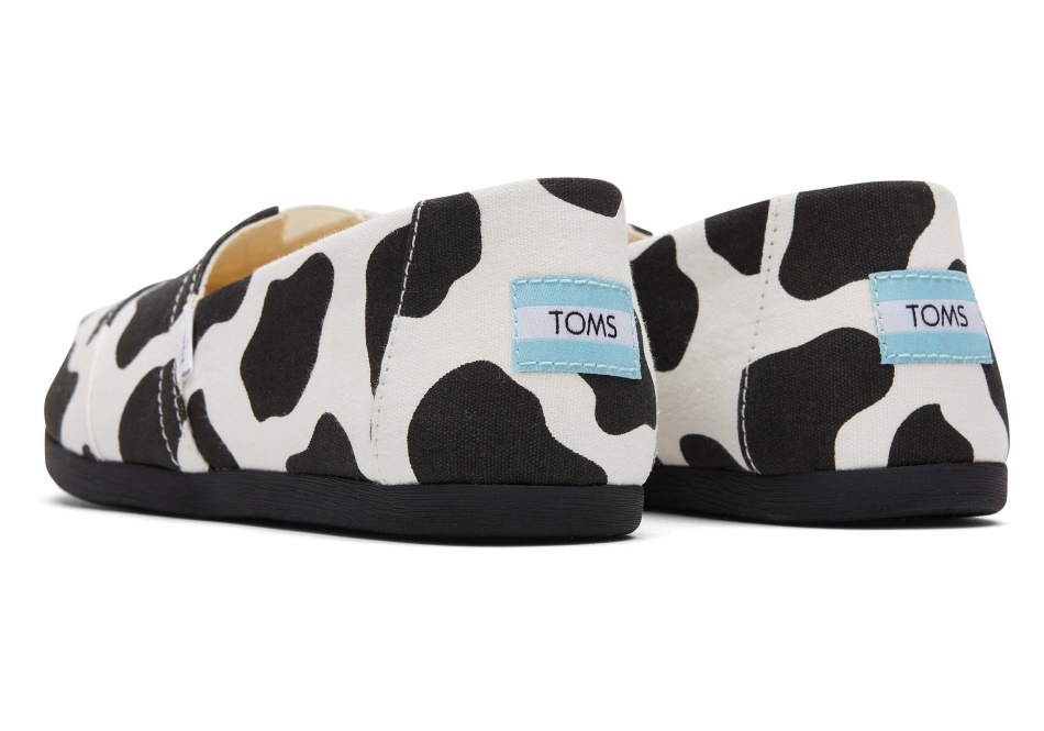 Toms Alpargata Cow Cow Print Black