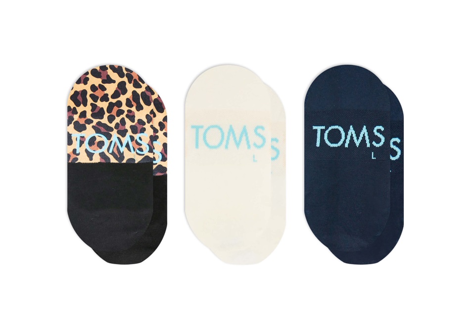 Toms Ultimate No Show Socks Celestial 3 Pack Celestial Stripe Leopard