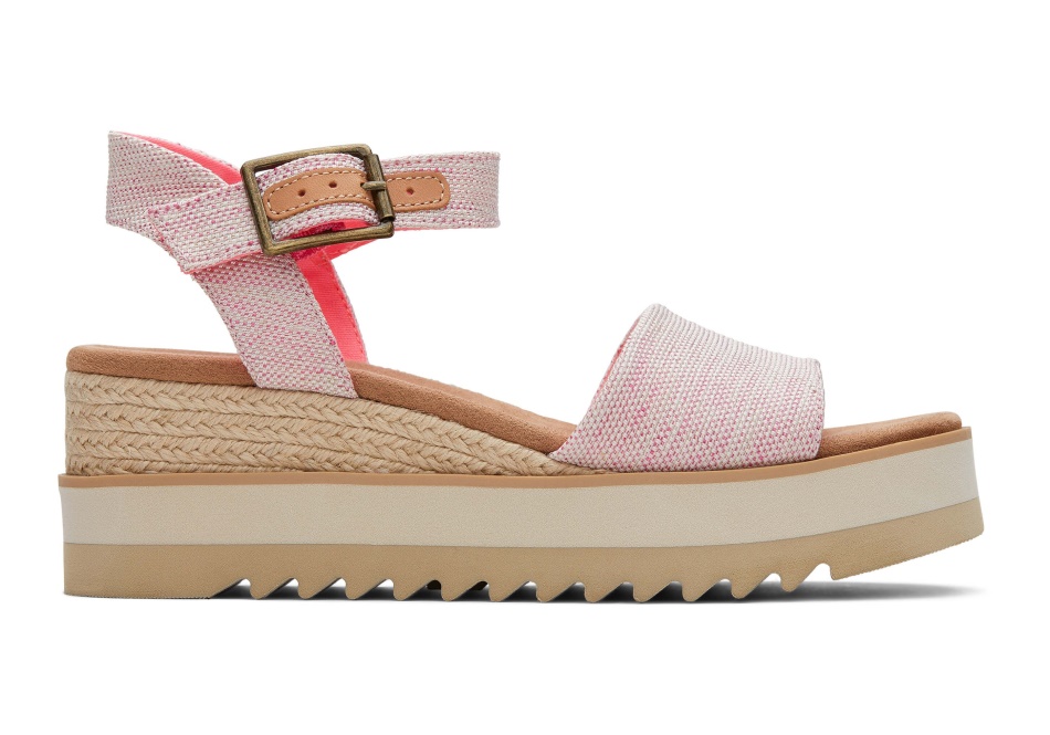 Toms Diana Wedge Sandal Raspberry
