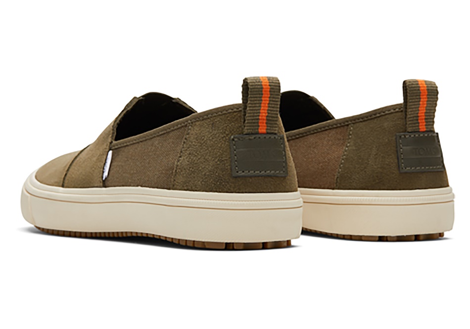 Toms Alpargata Water Resistant Terrain Water Resistant Dark Olive